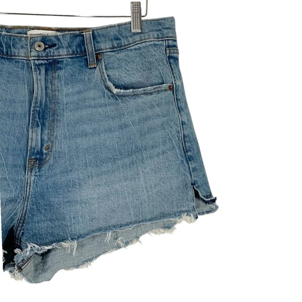 Abercrombie & Fitch High Rise Mom Shorts Size 33 - Picture 6 of 10